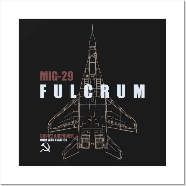 Mig-29 Fulcrum Wall Art by TCP